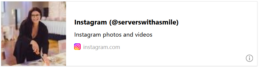 Servers With A Smile Instagram